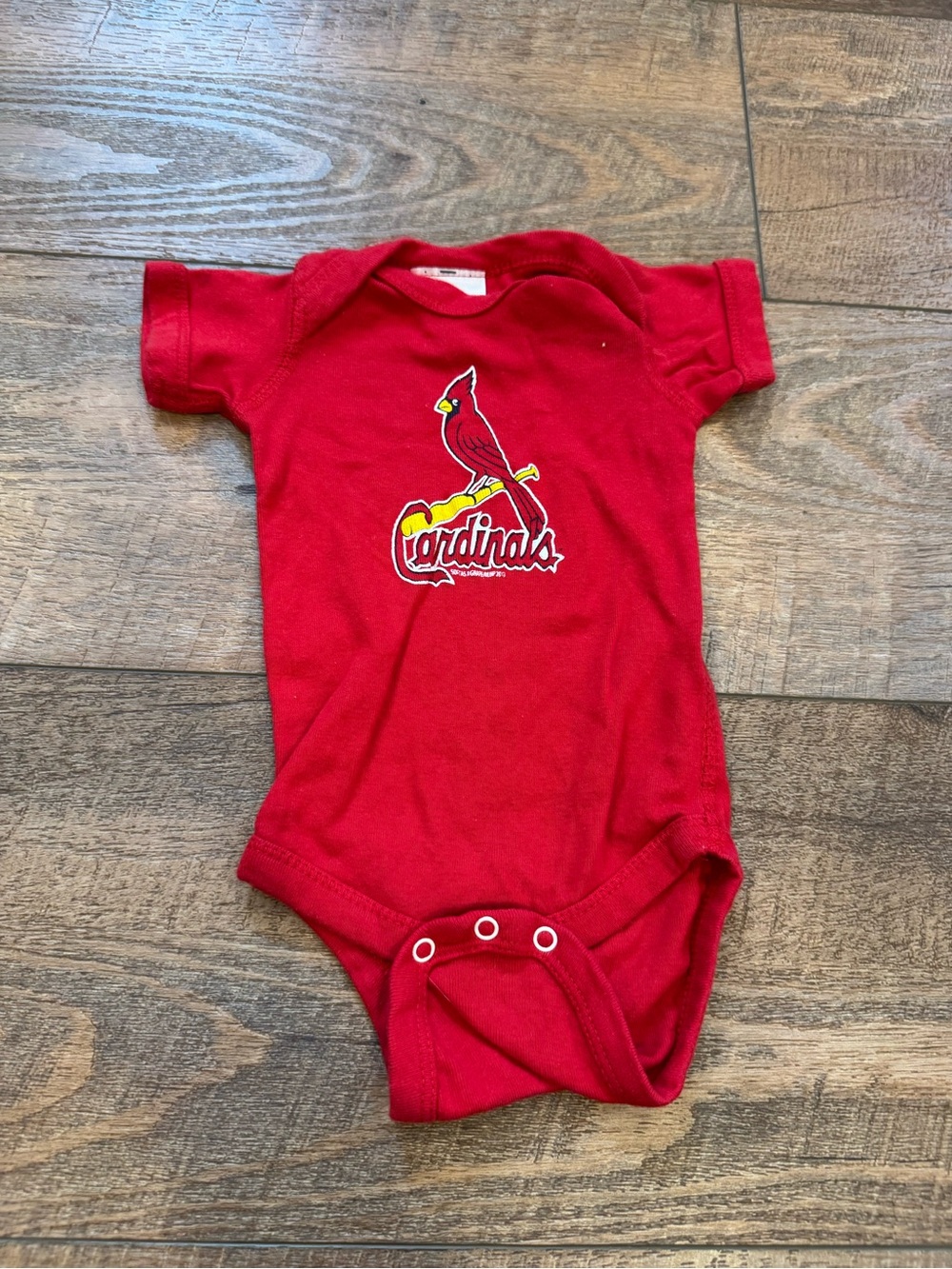 St. Louis Cardinals Baby Bodysuit Newborn MLB Red Baseball One Piece
